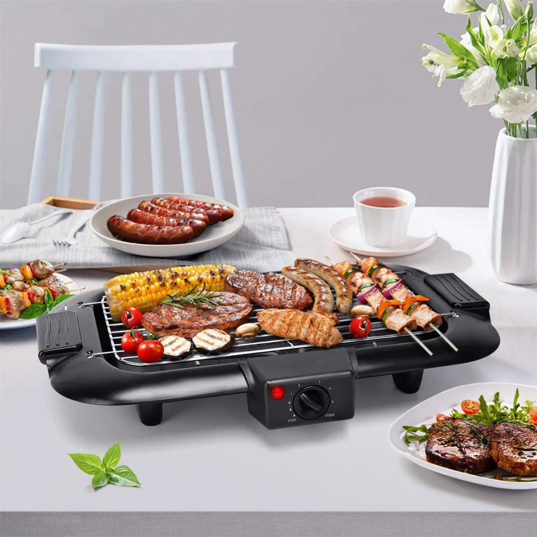 2000W Electric BBQ Grill Smokeless Grill Plate Indoor Grill Pan