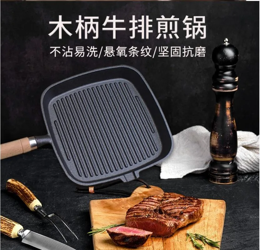 Nonstick Grill Pan for Stove Tops Versatile Griddle Pan with Pour Spouts Square Grill Pan for Big Cooking Surface Durable Grill Skillet