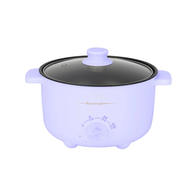 Home Kitchen Appliances 2.6L Electric Cooking Pot Portable Saucepan Multi Function Frying Pan Multicooker with Steamer Hot Pot Nonstick Pans