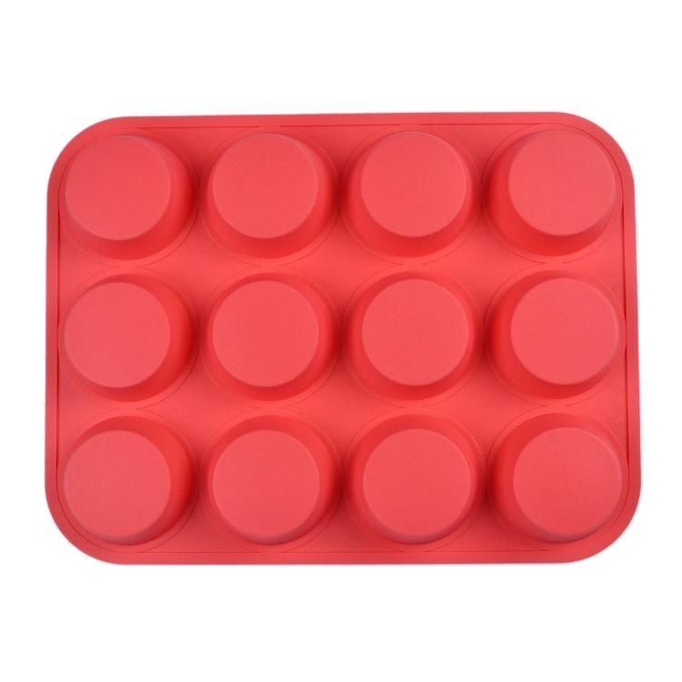 24 Cavities Silicone Muffin Top Pans Non-Stick Round Mini Tart Pan for Egg Sandwiches