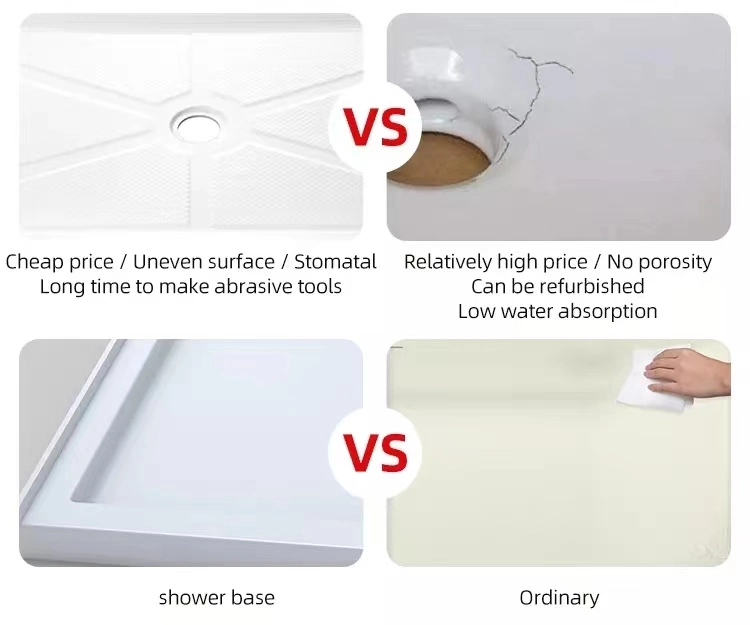 Hot Sale Normal Design Foshan Factory Price Diamond Shape Acrylic Shower Tray for Shower Cabin, Bathroom Shower Base