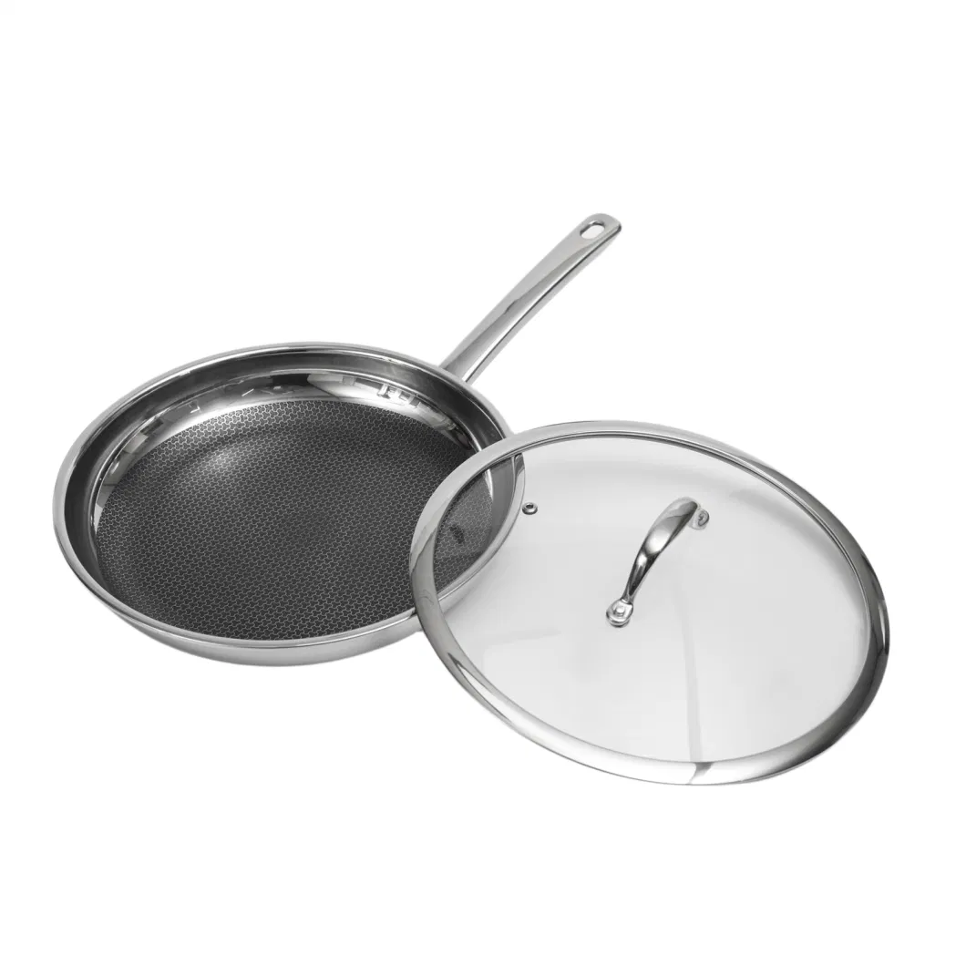 Hot Sales Stainless Steel Cookware Nonstick Y Shape Coating 28cm Frying Pan