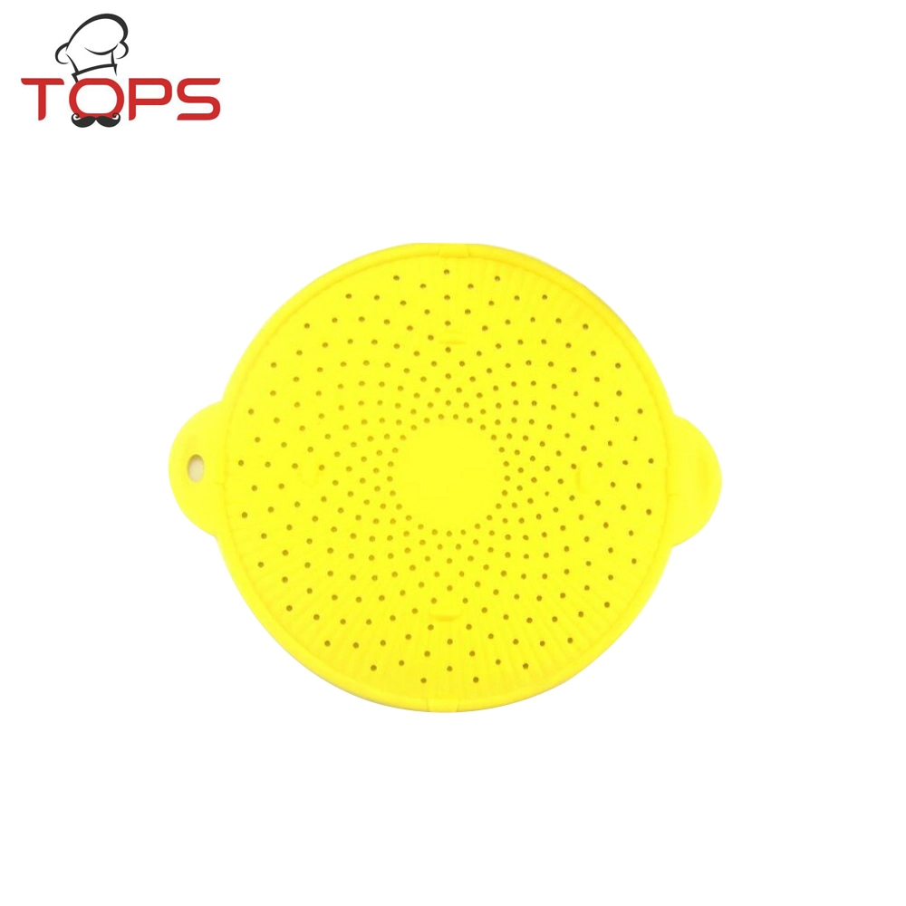 Non-Stick Heat Resistant Grease Splatter Guard and Grease Strainer Silicone Splatter Screen for Frying Pan
