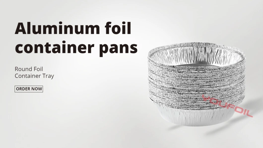 7 Inch Round Aluminum Foil Pans for Baking, Cooking, Storage, Roasting, Reheating
