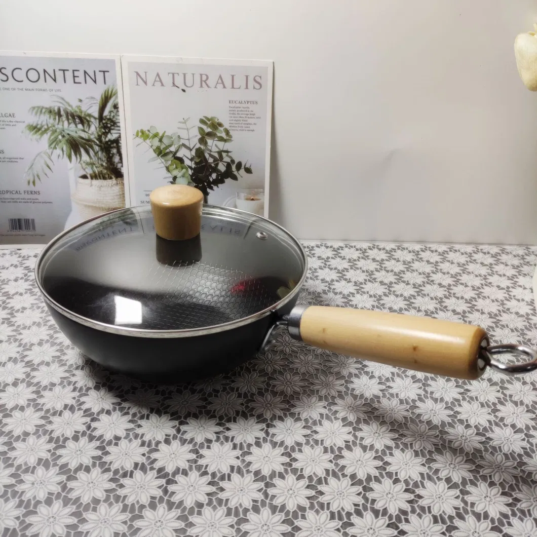 &quot;Mini Non-Stick Wok - Household Single-Serving Frying Pan for Induction Cooktops and Gas Stoves Versatile Cooking for One&quot;