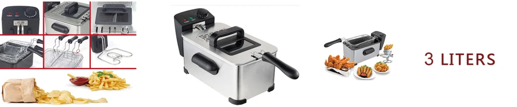 2023 New 2000W 3L Electric Deep Fryer with Frying Basket