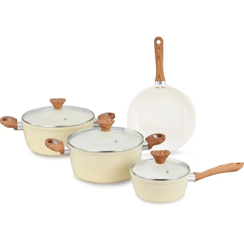 Nonstick Pans Set Kitchenware Cookware Pots with Frying Pan