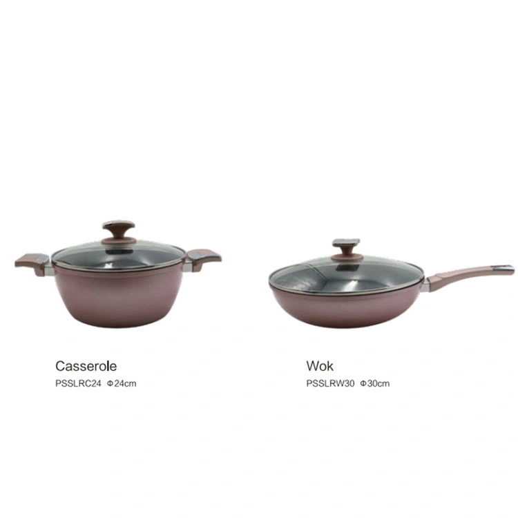 Newly Designed Forged Aluminum Cookware, Silicone Lid, Non Stick Pan, Frying Pan