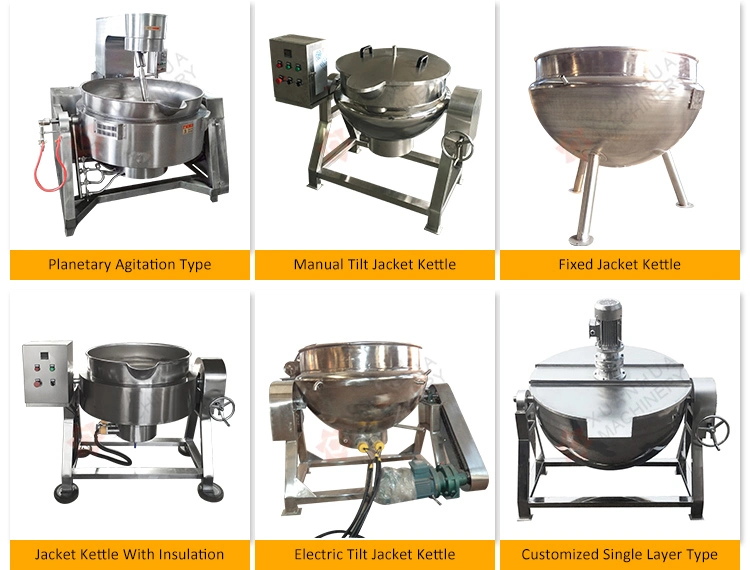Commercial Industrial Double Wall Gas Kitchen Equipment Tilting Braising Automatic Cooking Pan