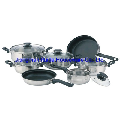 Safest Stainless Steel Cookware Casserole Nonstick Frying Pan with Bakelite Handle