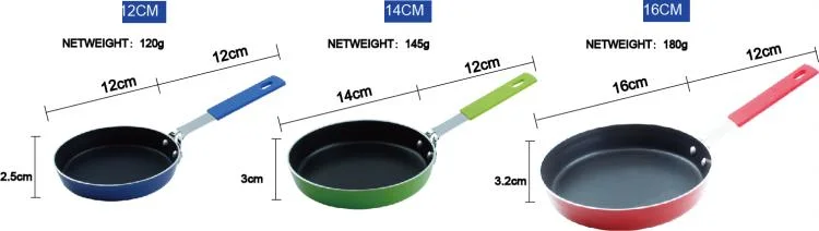 OEM High Quality Mini Nonstick Frying Pan Healthy Non-Stick Egg and Omelet Pan Egg Fry Skillet 12/14/16cm