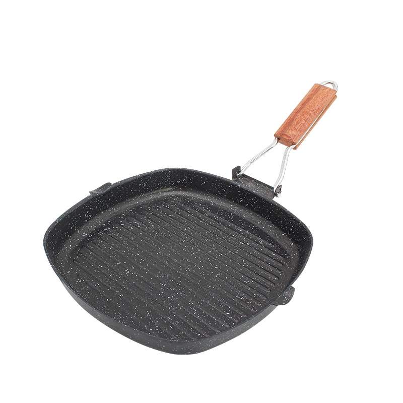 Fryer Grill Griddle Cast Iron Crepe Pancake Roti Chapati Mini Oven Chicken Roaster BBQ Roasting Fry Thick Non Stick Pan