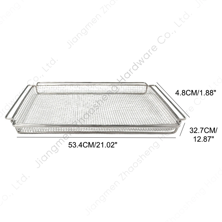 Commercial in Wall Oven Air Frying French Fries Baking Tray Roast Stainless Steel Air Fry Mesh Basket