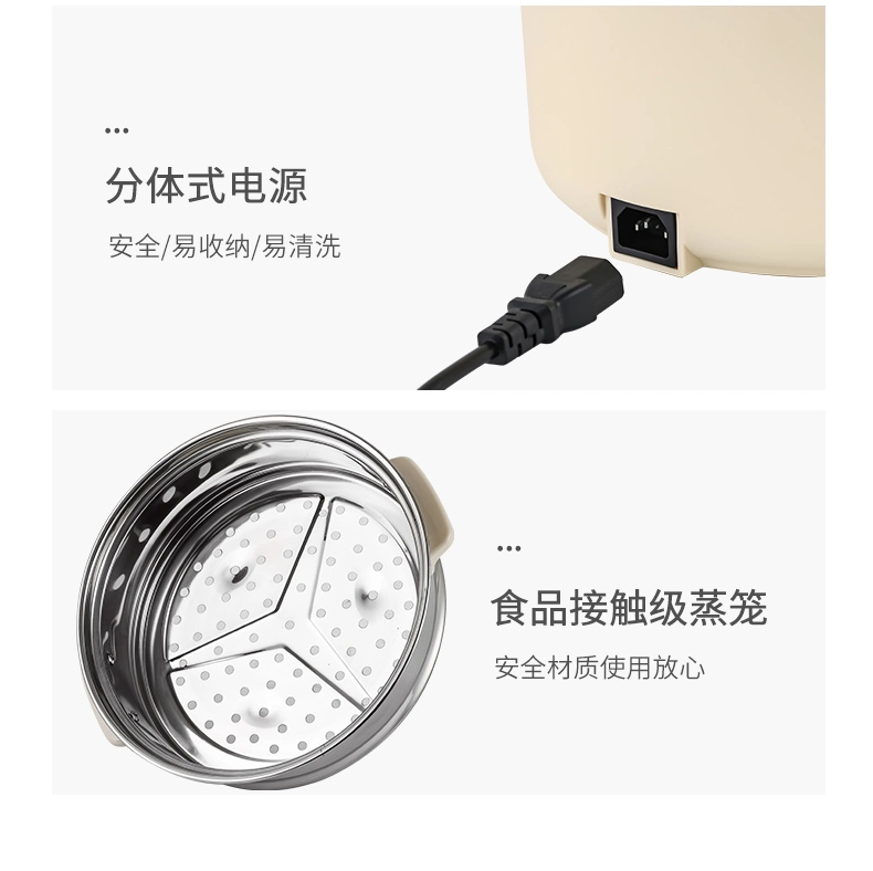 Factory Direct Double-Layer Electric Hot Pot Stainless Steel Steamer Dormitory Electric Steamer Home Small Cooking Pot