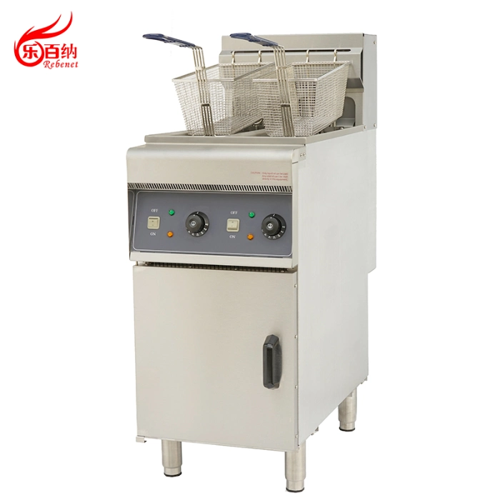 Kitchen Equipment Commercial Freestanding Electric Split Tank Chips Chicken Deep Fryer (DF-10L-2)