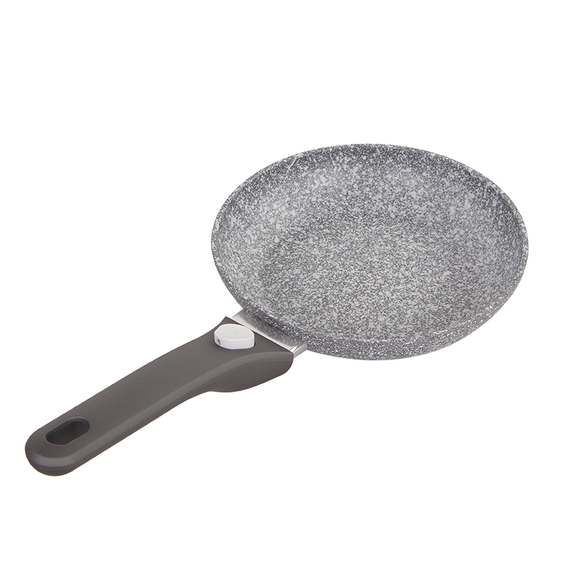 Customized Nonstick 24cm 28cm Induction Bottom Forged Aluminum Frying Pan with Removable Handle