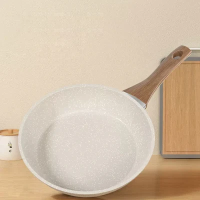 Piatto per friggere resistente e spesso con rivestimento antiaderente resistente agli urti e coperchio