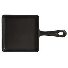 Piatto di omelette giapponese Pretosteria di biscotto Mini quadrato di ferro fuso Fry Recipiente per Tamagoyaki con manico