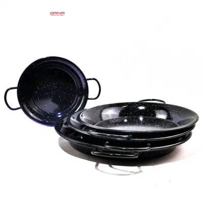 Paella Pan di Paella con doppio orecchio, diametro spagnolo 20cm