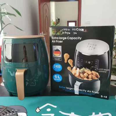 Silver Crest Commercio all&prime;ingrosso elettrodomestici elettrodomestici elettrodomestici elettrodomestici elettrodomestici digitale industriale Friggitrice elettrica a pressione per aria da 110 V 4,5 l 6 l senza Olio per cottura