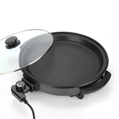Cucina personalizzata cottura Ware cibo Pizza Pan frying antiaderente Cookware Padella di padella per pizza in ghisa