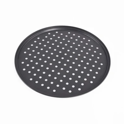 Pizza Pan di alta qualità con fori perforati rotondi