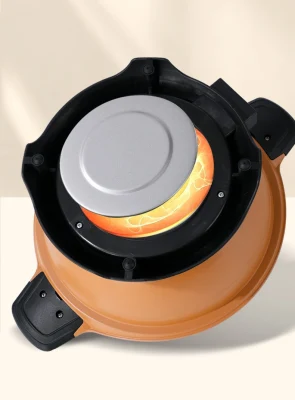 Padella elettrica da 1400 W, padella oil-free, angolo elettrico da 5 l