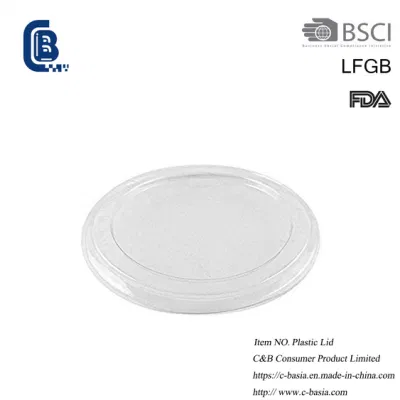 Coperchi trasparenti in plastica monouso, coppe in foglio, coperchi per contenitori in alluminio
