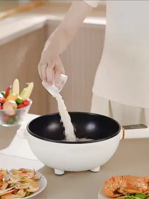 Wok elettrico con padella elettrica antiaderente