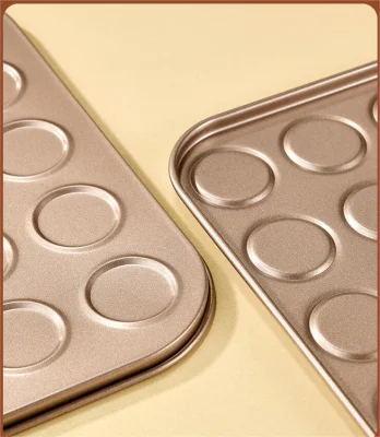 Vassoio biscotti vassoio biscotti Business Food Factory Bakery Shop Macaron Vassoio per biscotti French Round Biscuit Pan 400*600mm