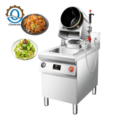 Robot di cottura automatico multifunzionale Fornello automatico miscelatore Thermo per mixer Cottura a gas elettrica Wok Pot