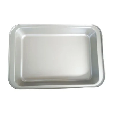 Durevoli piatti da cucina in acciaio al carbonio senza avambraccio Gadget Dessert Vassoio da forno per torta alla frutta con strumento per il pane