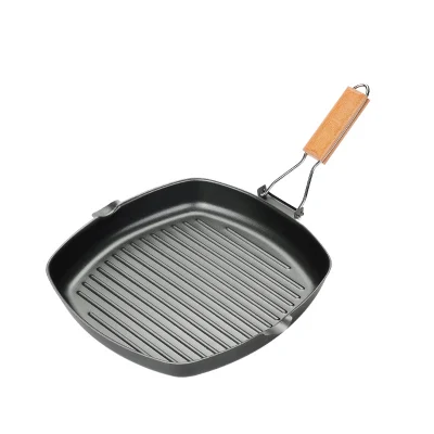Set di utensili da cucina Fry Pot in rame fondo in acciaio inox antiaderente rivestito Progetta i tuoi set all′ingrosso in alluminio laminato senza asta Pan