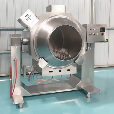Grande ristorante automatico rotante senza bastone riso fritto autosostimolatore Robot Wok cucina con CE