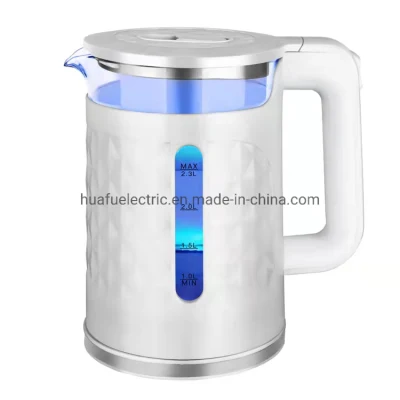 Bollitore elettrico cordless a doppia parete con teapot in vetro da 1,5 l Bollitore in vetro intelligente di alta qualità Diamond