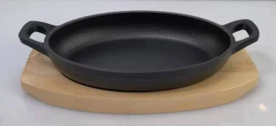 Friggete i biscotti sicuri alla griglia con paillette pre-stagionate per interni ed esterni Coppa in ghisa
