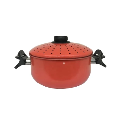 Colorato Red Carbon acciaio Noodle cottura Pot per gas e. Cuoci a induzione