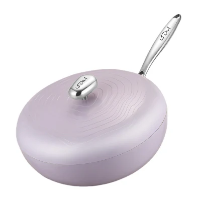 Utensili da cucina antiaderente manico in acciaio inox, recipiente per i ruscelli in alluminio facile da pulire