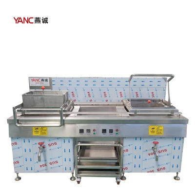 Piano portapaziente commerciale da 12L 2 serbatoi, 2 cestelli con timer con Scarico olio rubinetto patata chips Fryer elettrico friggitrice profonda