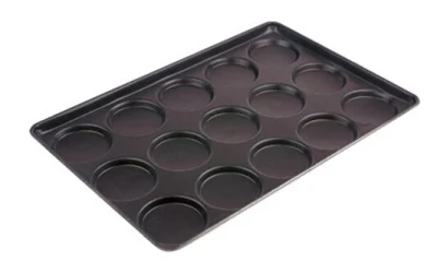 Vassoio in rotolo/vassoi da forno/teglia da forno per hamburger non-Stick da 3.5&quot; (dimensioni diverse)