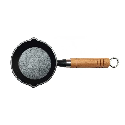 Piatto per la colazione da 11 cm, piccola coppa dell&prime;olio speciale per l&prime;olio caldo Mini Omelet in ghisa piccola padella per friggere padella per uso domestico non Pot. Avambraccio
