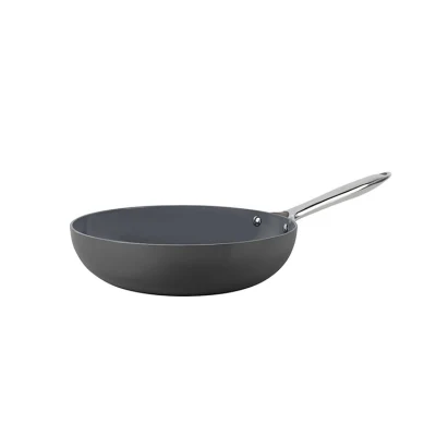 Set di utensili da cucina antiaderente in ceramica per teglie non aderenti Padelle con coperchio in alluminio fuso