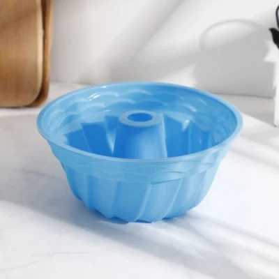 Utensili da cucina rotondi cavi in silicone da 9 pollici con mousse/chiffon/pudding senza avambraccio