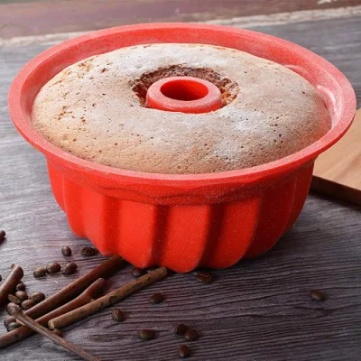 Utensili da cucina rotondi cavi in silicone da 9 pollici con mousse/chiffon/pudding senza avambraccio