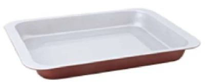 Acciaio al carbonio non aderente 0,4 mm stampo per cottura in cuoci ceramica d&prime;argento Padella di raster