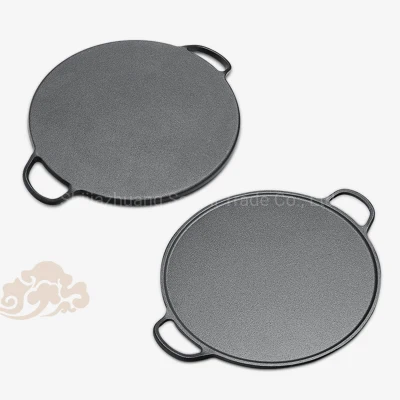 Torta da cucina con padella da cucina in ghisa da 12.5 pollici pre-stagionata Pizza Cast Iron Fry Pans