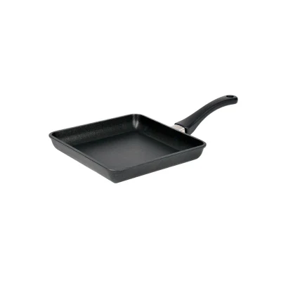 Mini padella in ghisa quadrata all&prime;ingrosso con senza avambraccio Rivestimento Mini Filetto di ghisa prestagionato