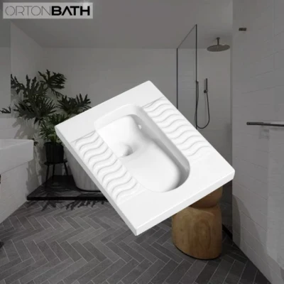 Promozione enorme sconto economico tazza di squatting WC in ceramica con scorta Consegna rapida