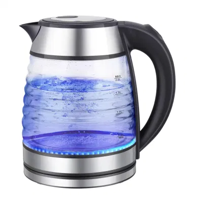 Nuovo corpo in vetro diamantato bottiglia d&prime;acqua elettrica da 1,8 l vetro Bollitore tè bollitori bicchiere