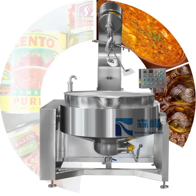 Zucchero che fonde il bollitore Jacketed salsa confettura completa planetario agitazione Wok Piatto di cottura salsa di peperoncino